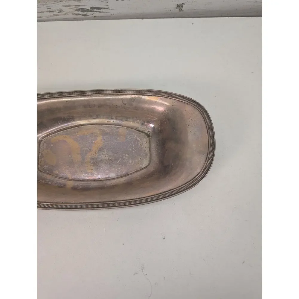 Vintage Reed & Barton Silver Plate Oval Serving Bowl 12